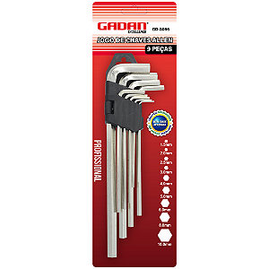 Chave Allen c/9 peças (pequena) - Gadan