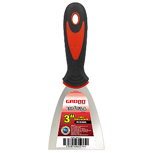 Espatula 3" emborrachada profissional - Gadan