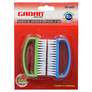 Kit 2 escovas multiuso - Gadan
