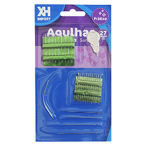 Kit de agulhas com 27 peças