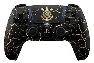 Controle PS5 Customizado Timão Corinthians Gold