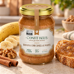 Geleia de Banana com Canela e Nozes Confit Haus 210g