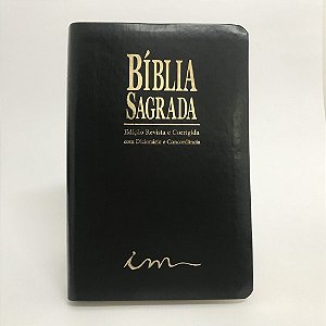 BIBLIA PU PRETA DICIONARIO E CONCORDANCIA