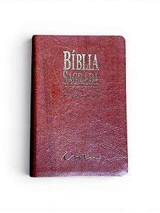 BIBLIA PU MARROM ESCURO DICIONARIO E CONCORDANCIA
