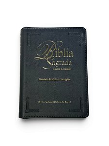 BIBLIA PEQUENO-LETRA GRANDE C/ZIPER PRETA