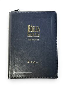 BIBLIA LETRA GRANDE COM ZIPER PRETA