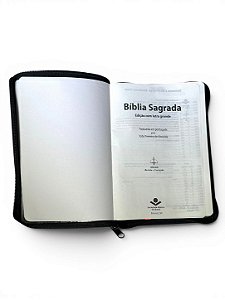 BIBLIA LETRA GRANDE COM ZIPER MARROM