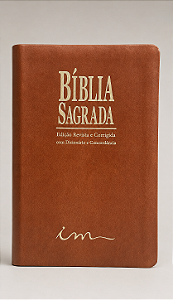 BIBLIA PU - SEM ÍNDICE - COR: MARROM CLARO
