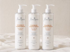 Kit 3x de Emulsão de Limpeza Infantil com Óleo de Girassol de 490ml