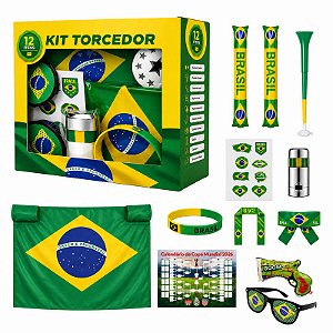 Kit Torcedor Brasil 12 Itens