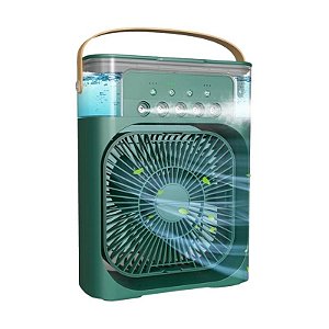 Ventilador Portátil Verde Led