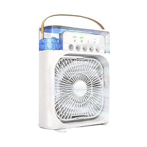 Ventilador Portátil Branco Led