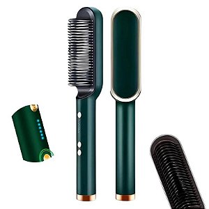 Escova Alisadora Verde Bivolt
