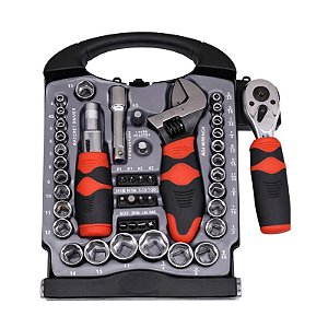 Conjunto de Ferramentas 45 Peças Chave Catraca Bits Soquetes