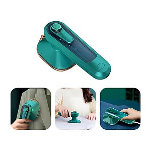 Mini Ferro de Passar Roupas Bivolt Portátil com Vaporizador