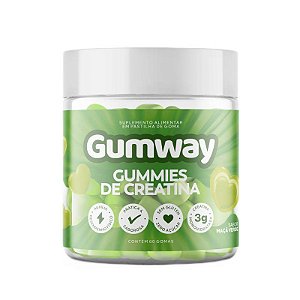 60 Gomas de Creatina Maçã Verde Sem Lactose Sem Glúten