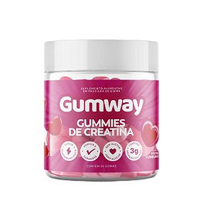 60 Gomas de Creatina Frutas Vermelhas Sem Lactose Sem Glúten