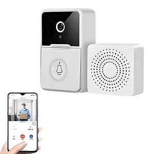 Campainha C/ Câmera Sem Fio Inteligente Interfone com Áudio
