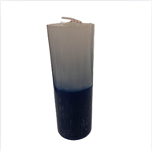 Vela 7 Dias Branca/Azul 250g