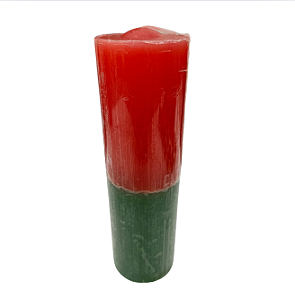 Vela 9 Dias Vermelha/Verde 350g