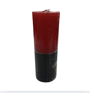Vela 21 Dias Vermelha/Preta 1600g