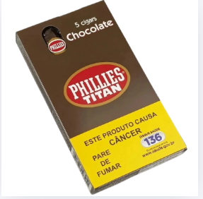 Charuto Chocolate - Phillies titan - caixa com 5 Unidades