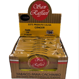 Caixa Tabaco Desfiado San Raffael Chocolate - 10 Unidades