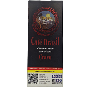 Cigarrilha Café Brasil com Piteira - Diversos Sabores