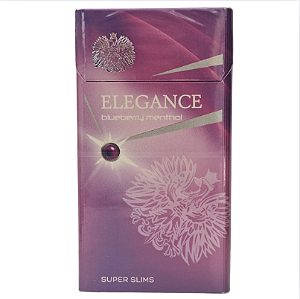 Cigarro Super Fino Elegance Blueberry - Maço com 20 Unidades