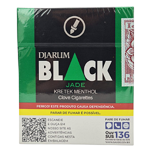 Cigarro Black Menthol - Maço com 20 Unidades
