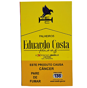Palheiro Eduardo Costa Haras Amarelo com Piteira – Caixa com 20 Unidades