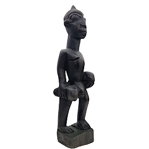 Escultura Africana Exu em Madeira Entalhada – 25cm