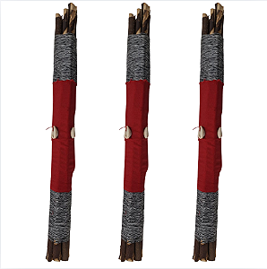 Opa Egungun Tradicional com Búzios – Bastão Ritual de Ancestralidade 47cm