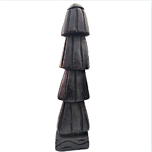 Escultura Africana Egungun em Madeira Entalhada – 23cm