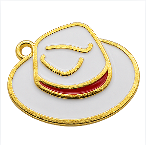 Pingente Chapéu de Zé Pelintra Dourado – 3cm