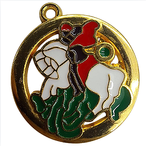 Pingente Medalha de São Jorge – 3cm