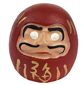 Daruma Mini Decorativo em Resina