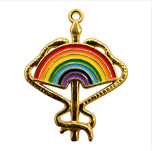Pingente Oxumarê com Arco-Íris – 3,5cm