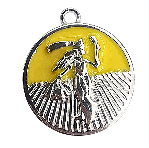 Pingente Medalha de Oxum Dupla Face – 3cm