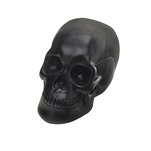 Crânio Caveira (Preta) 15cm