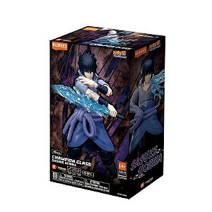 Figura de Ação Naruto Shippuden Uchiha Sasuke - Champion Class - Blokees