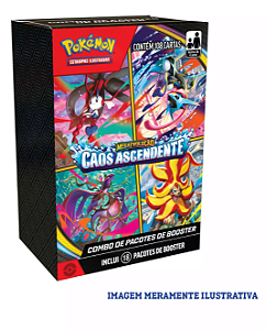 Box Display Pokémon TCG - Caos Ascendente - ME04 - 18 Pacotes