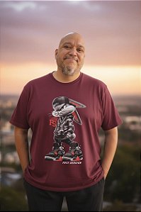 Camiseta Plus Size Masculina Estampa Coelho Urbano