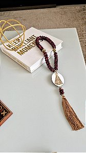 Terço de Mesa Nossa Senhora Aparecida Bordô
