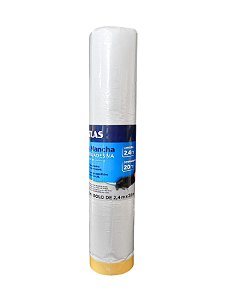 Plástico para mascaramento com fita adesiva 2,4mx20m Atlas