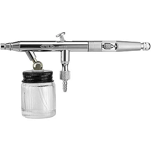 Aerógrafo Steula BC 64-03 Dupla Ação 0,3mm com Reservatório 20ml