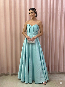Vestido Azul turquesa Closet Deluxe - P