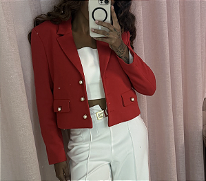Blazer vermelho Zara - tamanho P