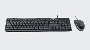 KIT TECLADO E MOUSE USB MK200 CINZA LOGITECH