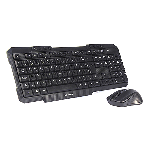 KIT TECLADO + MOUSE SEM FIO K-W10BK C3TECH